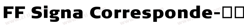FF Signa Corresponde字体转换